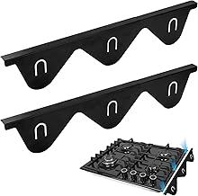 4pcs Stove Gap Covers, Stainless Steel Oven Gap Filler Stove Cooker Gap Guard Range Trim Kit Retractable Length 13.8" to 27.5" Gap Covers Between Stove and Counter, Heat Resistant & Easy to Clean