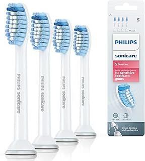 Philips Sonicare Original S Sensitive Standard Sonic Toothbrush Heads - 4 Pack in White (Model HX6054/07)