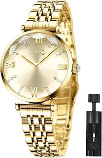 CIVO Womens Watches Stainless Steel Analogue Designer Elegant Waterproof Classic Dress Casual Wrist Watches for Woman