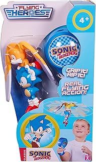 Flying Heroes Sonic & Tails. Pull the cord to watch them fly! Action Toy! Ideal present for boys aged 4-7 years. Sonic & Tails. No batteries required.