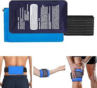 Tanness Reusable Gel Ice Packs for Sports Injuries - Heat Pack & Ice Pack for Sports Injuries with Pouch - Instant Ice Pack for Rapid Cool, Microwave Heating Pad - Heat Pads for Back Pain Relief