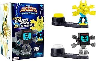 Legends of Akedo Power Storm - Giants Bundle Pack - 2 Giants Battling Warriors - Thoraxis VS Screenshot 2.0 with Double Strike Armor and 2 Button Bash Controllers in The one Pack, Multicolor (15200)
