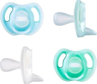 Tommee Tippee Ultra-light Dummies, 0-6 months, 4 pack of one piece silicone, BPA free Dummies