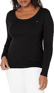 Tommy Hilfiger Women's Long Sleeve Scoop Neck Tee T-Shirt