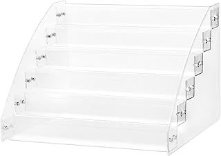 QWORK 6 Tiers Nail Polish Holder Organizer, Acrylic Nail Polish display shelf, Clear Nail Polish Rack, Holds about 60 Bottles (WD9534)