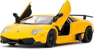 1/36 BMW Lamborghini Murcielago LP670-4 Alloy Model Car with Pull Back Function Toy Car for Collecting and Decorating Model Toys, Car Gifts for Boys and Girls (yellow)