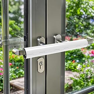 Patio Door Security Lock, Keyless French Double DoorSecurity Lock, Conservatory Doors Lock, French Courtyard Door Lock, Easy Install, High Security
