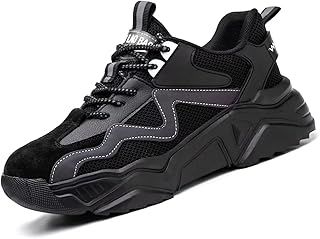 Safety Shoes for Women Steel Toe Cap Trainers Men Safety Trainers Breathable Anti-Smashing Puncture Proof Non Slip Ladies Work Shoes