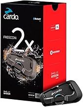 Cardo FRC2X003 Freecom 2X Motorcycle 2-Way Bluetooth Communication System Headset - Single Pack, Black