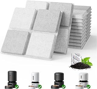 12 Pack Pet Food Desiccant Bag, Compatible with Automatic Dog Feeders, Keep Dog Cat Food Dry and Fresh, Pet Libro Desiccant Bag Replacement for Cat Feeder