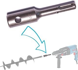 Auger adapter for SDS PLUS (SDS+) hammer drill for post holes, stakes, fencing (adaptor)