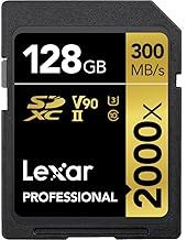 Lexar SDXC Card 128GB Professional 2000x UHS-II V90 U3