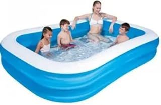 Bestway Inflatable Family Pool, Kiddie Swimming Pool, Outdoor Garden Pool, 400L