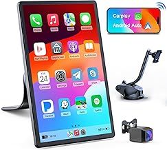 8'' Wireless Car Stereo with Apple Carplay & Android Auto, Portrait & Landscape Screen, OTA, Magnetic Mount, Backup Camera, Car Radio, GPS Navigation, Bluetooth, Voice Control, Mirror Link