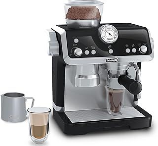 Casdon De'Longhi Toys. Barista Coffee Machine. Toy Kitchen Playset for Kids with Moving Parts, Realistic Sounds and Magic Coffee Reveal. For Children Aged 3+, Silver