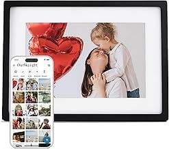 Skylight Frame – WiFi Digital Picture Frame Customer Support, Digital Photo Frame with Easy Setup, Touch Screen Digital Frame, Gifts for Parents and Grandparents - 10 Inch Black