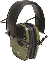 Howard Leight by Honeywell 1013530 Impact Sport Sound Amplification Electronic Shooting Earmuff, Classic Green