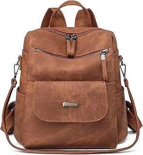 Women Backpack Waterproof Anti-Theft Lightweight PU Fashion Travel Multipurpose Convertible Purse Shoulder Bag Handbag Backpack