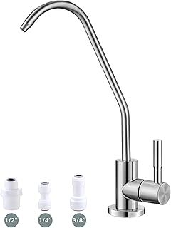 Drinking Water Tap,Lead-Free Sink Reverse Osmosis Tap,Water Filter Tap for Kitchen Bar Sink,Brushed Nickel SUS304 RO Tap