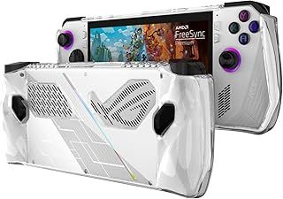 Case Compatible With ASUS ROG Ally, Shockproof Ultra-Thin Soft TPU Cover Non-Slip Scratch-resistant Protective Cover for Asus ROG Ally Gamings Handheld Console 2023 Case- Transparent