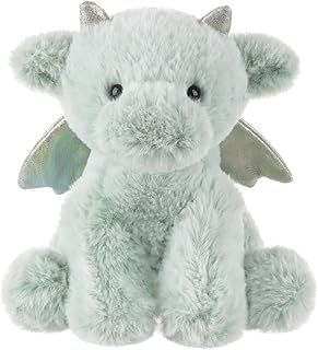 Apricot Lamb Soft Toys Plush Green Plushie Dragon Dinosaur Stuffed Animal Soft Cuddly Perfect for Child (Green Dragon, 7.9 Inches)