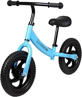 12" Balance Bike Carbon Steel Frame No Pedal Walking Balance Bike Training Bicycle for Kids and Toddlers 2- to 6 Years Old
