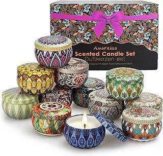 Scented Candles Gift Set for Women, 12 Pack Soy Wax Candles for Mother's Day, Christmas, Birthday, Valentine's Day, Aromatherapy, Bath, Yoga