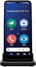 Doro 8200 4G Unlocked Smartphone for Seniors - Easy Mobile Phone - 16MP Camera - Water-resistant Android Phone - 6.1" Display - Assistance Button with GPS - Charging Cradle [UK & Irish Version] (Blue)