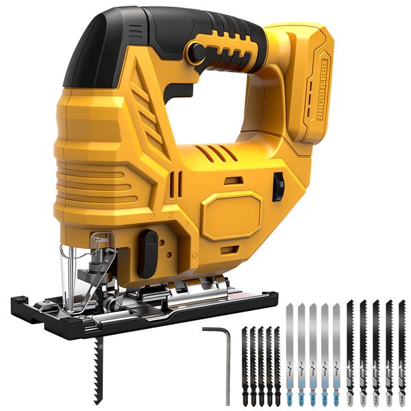 WingFly Jig Saw for Dewalt 18V,20v Battery, 3000 SPM