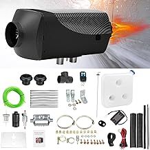 5000W Parking Heater Kit, 5KW 12V Diesel Air Heater, LCD Temperature Monitor Remote Control And 10L Fuel Tank For RV Truck, Boat, Bus, Car Trailer, RV Quick Heating (Black)