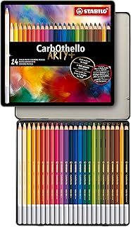 STABILO CarbOthello - Chalk-Pastel Pencil - ARTY+ - Tin of 24 - Assorted Colours