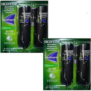 2 x Nicorette QuickMist Duo Freshmint 1mg Mouth Spray (4 x 150 Sprays)