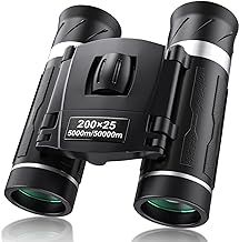 200x25 Compact Binoculars for Adults and Kids, High Powered Mini Pocket Binocular, Small Binoculars for Bird Watching, Hunting, Concert, Theater, Opera, Travel, Sightseeing, Sport Games