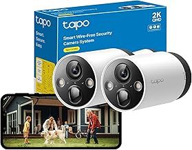 Tapo C420S2 2-Pack 2K QHD Security Camera Outdoor Wireless, 180-Day Battery Life, IP65, Colour Night Vision,AI Detection, Local and Cloud Storage, Works with Alexa & Google, No Monthly Fee