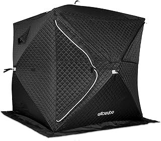 WILLOWYBE Outdoor Sauna Tent Pro - 4-Person, All-Weather, Insulated, Solid, Panoramic View, Easy Setup