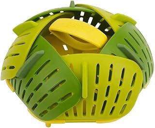 Joseph Joseph Bloom Folding Steamer Basket for Vegetables, compact storage - Green, 4