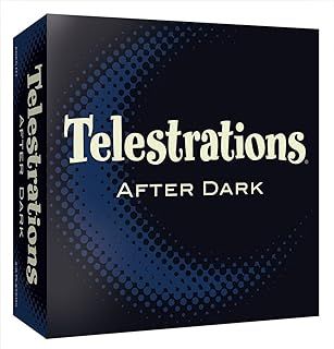 USAopoly, Telestrations After Dark, Hilarious Party Game, Ages 17 Plus, 4-8 Players, 30 Minutes Playing Time