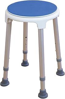 NRS Healthcare Shower Stool M99138 Adjustable Height - with Rotating Swivel Seat