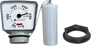 1ft-8ft Adjustable Float Gauge for Oil/Fuel/Heating/Water Tanks, 1.1/2" With Backnut Oil Tank Level Monitor, Oil Tank Level Gauge, Water Level Sensor, Tank Level Sensor, 0-250cm Reversible Scale