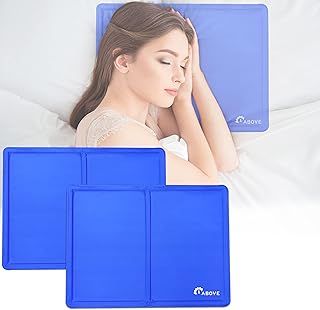2 Pack Cooling Gel Pillow | Multipurpose Gel Pads | Reusable Cooling Gel Pads | Dissipates Heat | Perfect Solution for Humid Summer Nights, Hot Flushes Also Improving Quality of Sleep