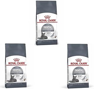 ROYAL CANIN Dental Care | Pack of 3 | 3 x 400 g | Dry Food for Adult Cats | To Support Health and Mouth Hygiene | With a Dental Care Active Nutrient