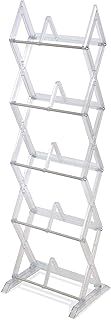 Atlantic Mitsu 5-Tier Portable Media Storage Rack – Holds 130 CD; or 90 DVD; or 105 Blu-ray/Console Game Discs – PN 64836265 in Clear