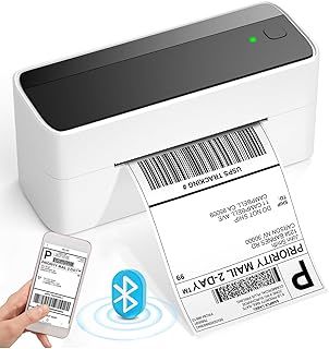 Phomemo Bluetooth Thermal Label Printer 4x6, Postage Address Wireless Label Printer Machine, Support Android iPhone Mac Windows, Compatible with Etsy, Shopify, Ebay, Amazon, Royal Mail, FedEx, DHL