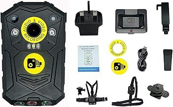 Defender 128GB Wearable HD Body Camera Outdoor Bodycam and Accessories - Personal Protection, Door Staff, Doorman, Bouncer,30fps & 40MP Camera with a 140 Degree Wide Angle Lens + IR Night Vision, GPS