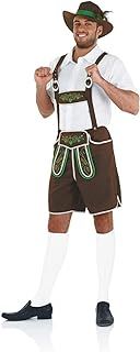 Fun Shack Men's Mens Lederhosen Brown Costume