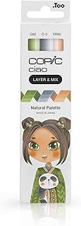 COPIC Ciao Layer & Mix Pen Set Of 3 Natural Palette Markers, Art, Craft, Colouring, Graphic, Highlighter, Design, Anime Manga