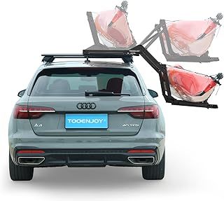 TOOENJOY Kayak Rack Lift Assist Rooftop Carrier Canoe Crossbar, Car SUV Pickup Truck Outdoor Use