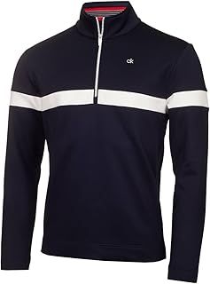 Calvin Klein Mens Scale CK Sweater - Navy - M