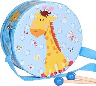 Kids Wooden Drum Set with Stick, Toddler Percussion Musical Instrument Toy, Ages 3+ Boys Girls Christmas Birthday Gifts
