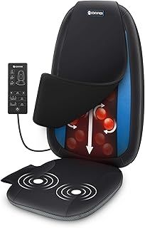 COMFIER Shiatsu Back Massager with Heat -Deep Tissue Kneading Electric Massage Chair, Massage Chair for Full Back, Massage Seat Cushion for Home or Office Chair Use